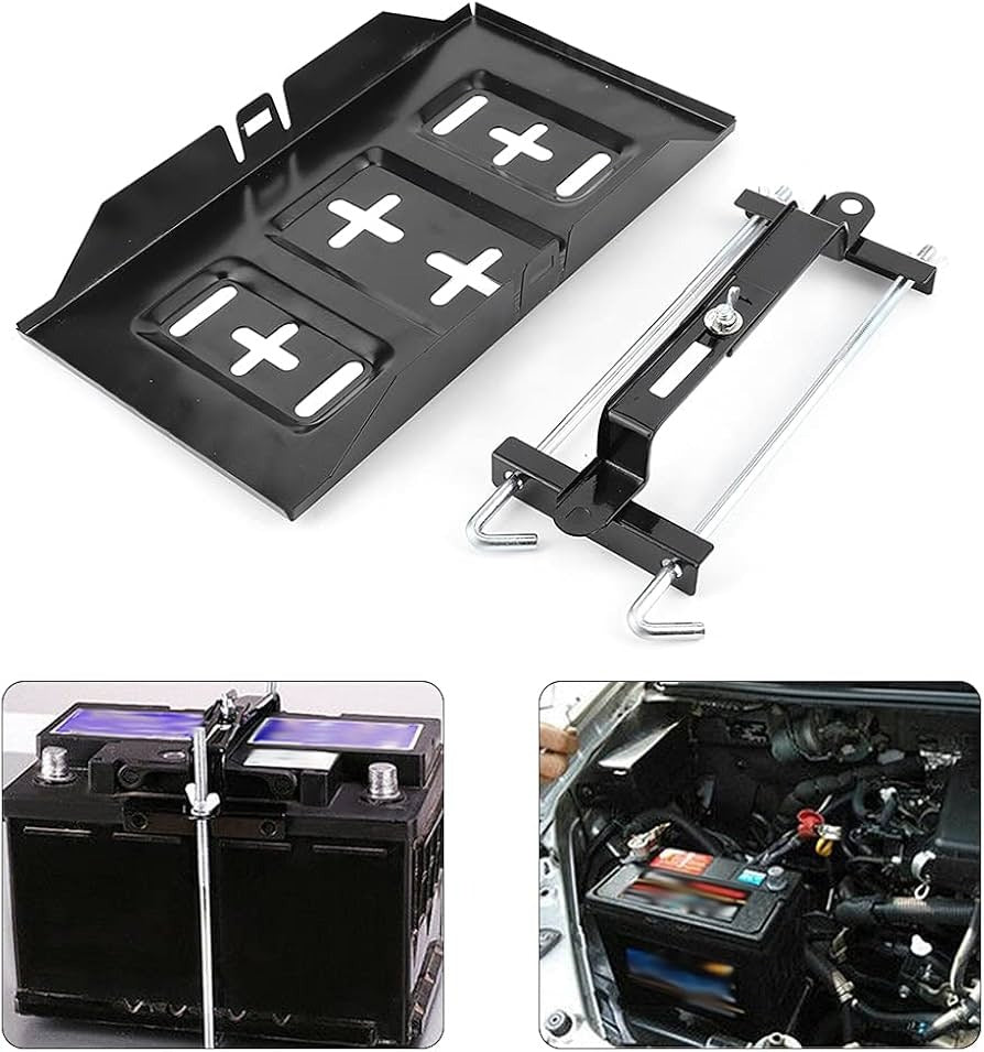 BASE DE BATERIA DE CARRO METALICA