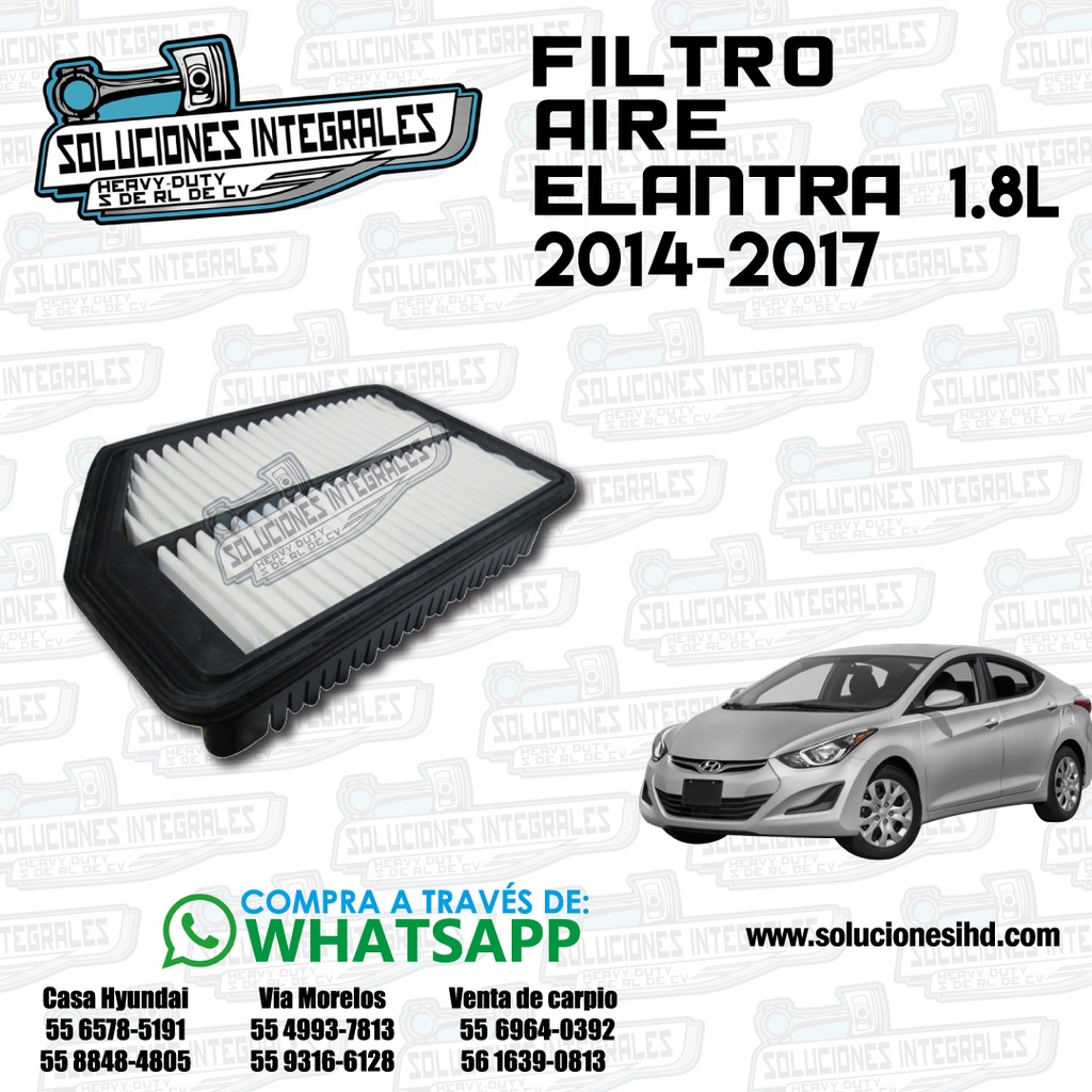 FILTRO AIRE MILLARD 31888 HYUNDAI ELANTRA 2015