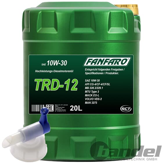 FANFARO PAILA 10W30 SEMI TRD-12 20LT