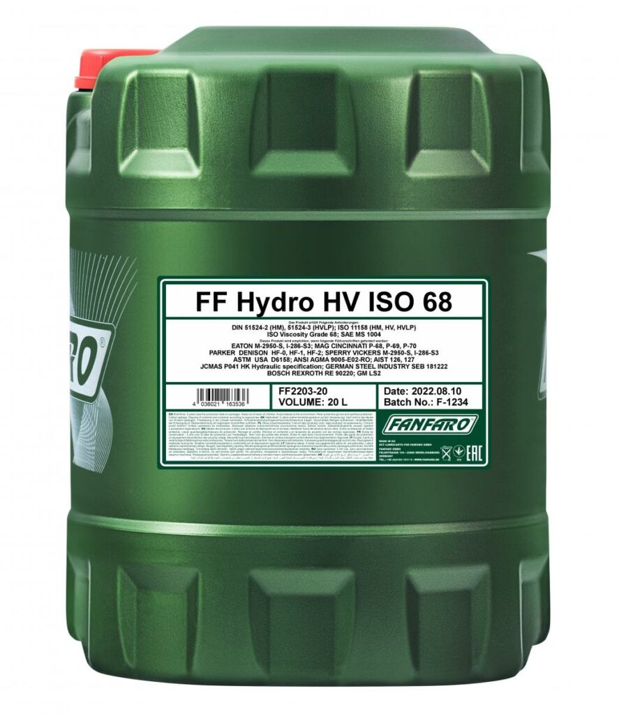 FANFARO PAILA HIDRAULICO ISO 68 20LT