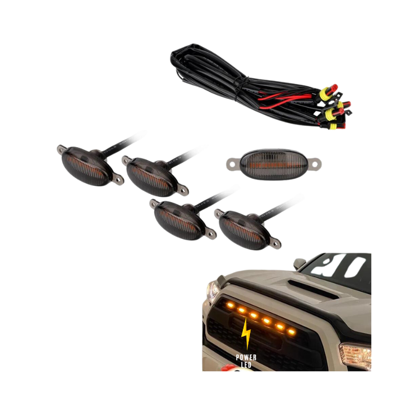LUCES LED PARRILLA 5 PIEZAS PEQUEÑO