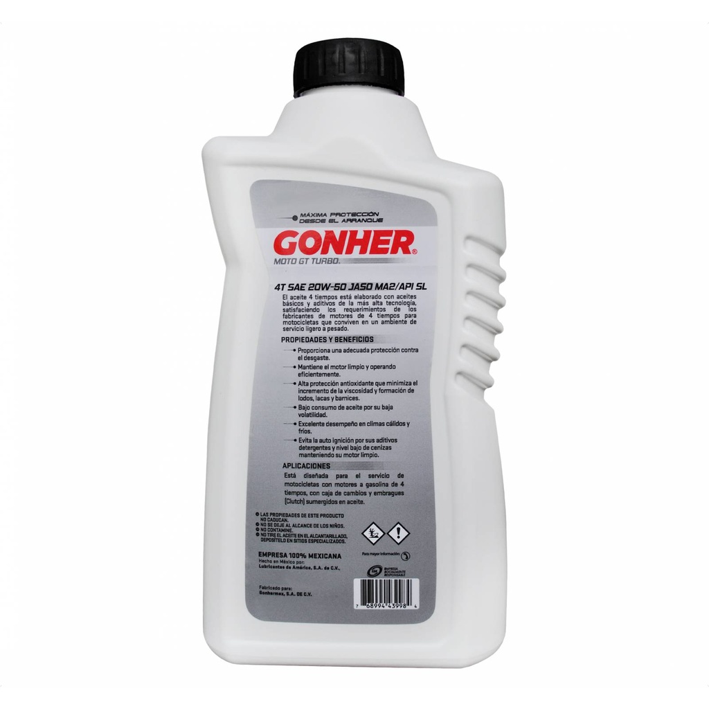 GONHER 4T 20W50 MINERAL 0.946ML