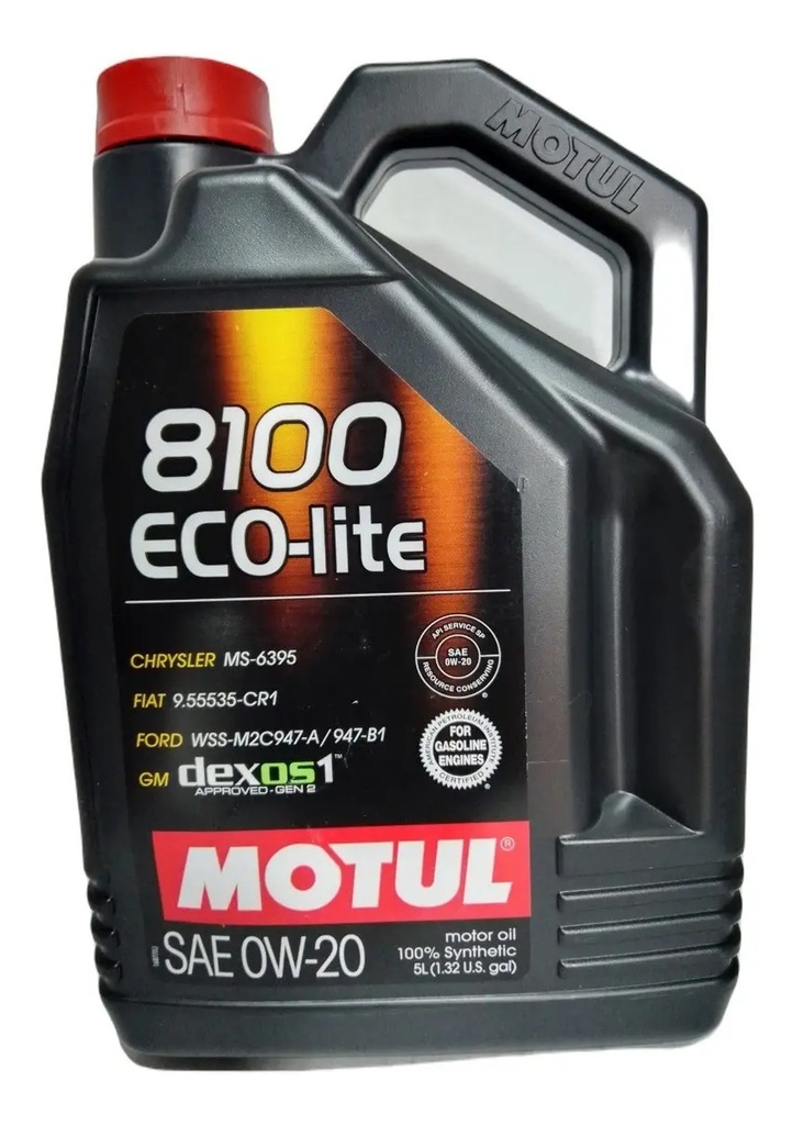 MOTUL 0W20 8100 FULL SINTETICO GARRAFA 5LT