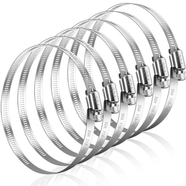 ABRAZADERA 118-140MM ACERO INOXIDABLE