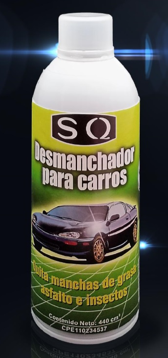 SQ DESMANCHADOR PARA CARROS 400ML